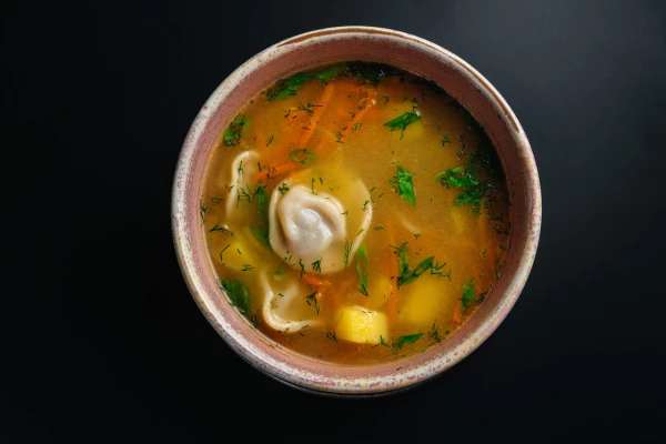 Бабушкин суп с домашними пельмешками БЛ