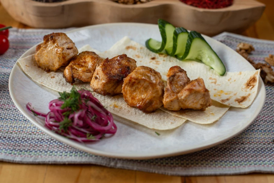 Шашлык из куриной грудки