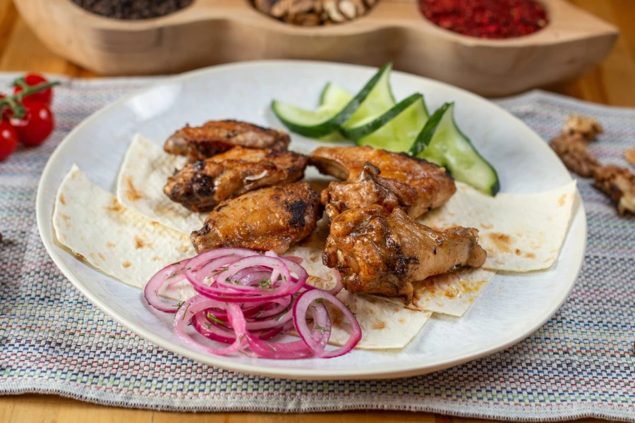Шашлык из куриных крыльев
