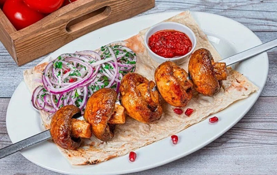 ГРИБЫ НА МАНГАЛЕ