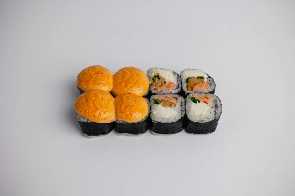 Запеченный острый с лососем