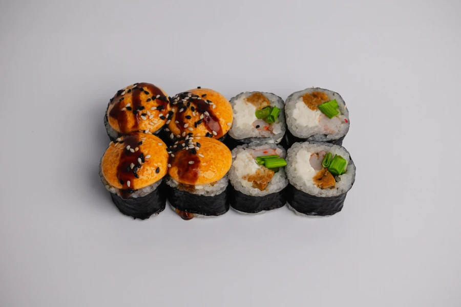 Запеченный острый с тигровой креветкой