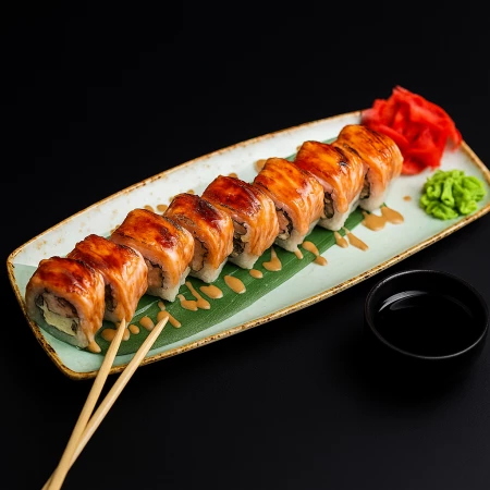 Ролл Карамельный Лосось