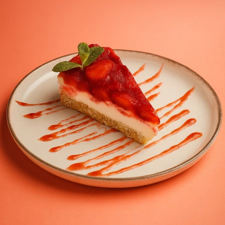 Чизкейк клубника