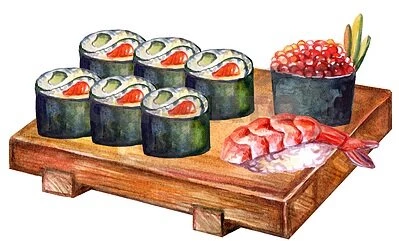 Ассорти горячих ролл (4 шт)