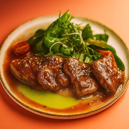 Медальоны из свинины в азиатском стиле