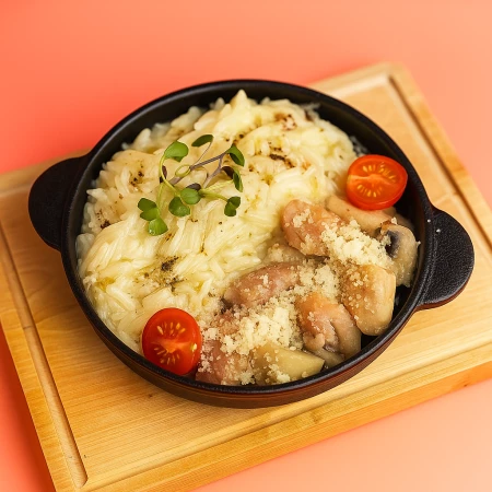 Трюфельное Орзо с курицей