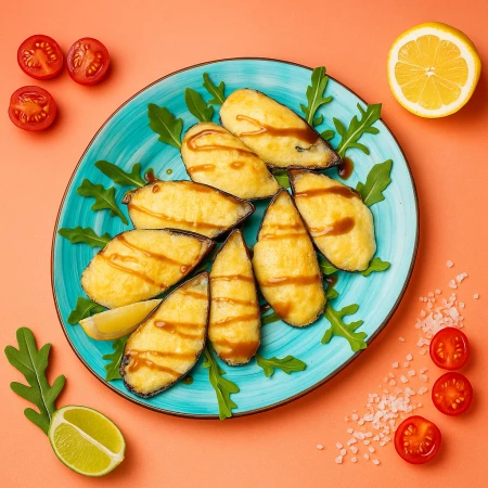 Мидии Гигант запеченые