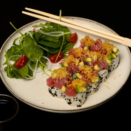 Ролл тар-тар с тунцом