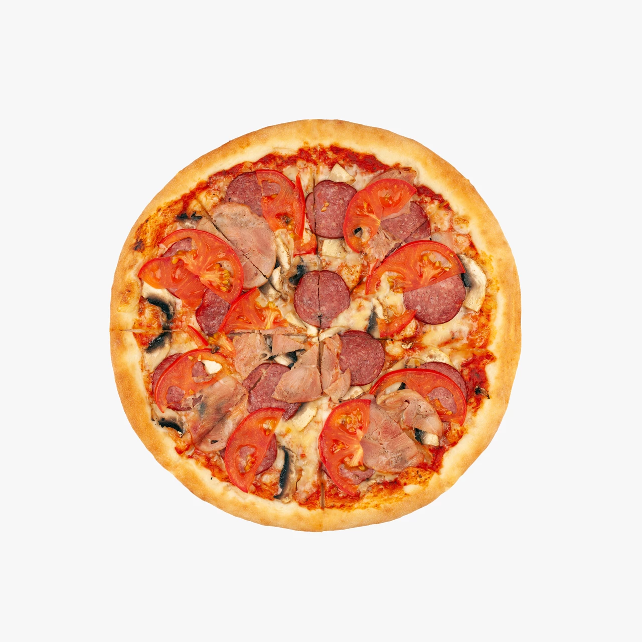 Пицца Куринный рулет-салями