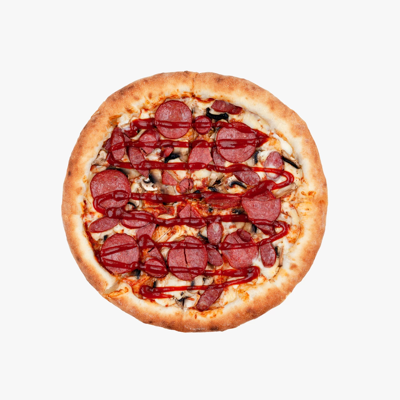 Пицца “Охотничья” с сырным бортиком