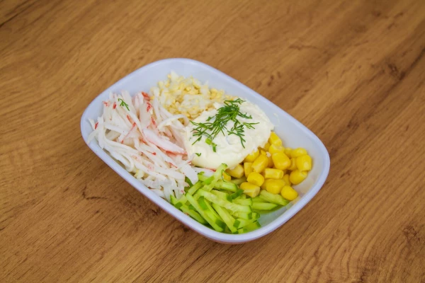 Салат Снежный краб с сыром