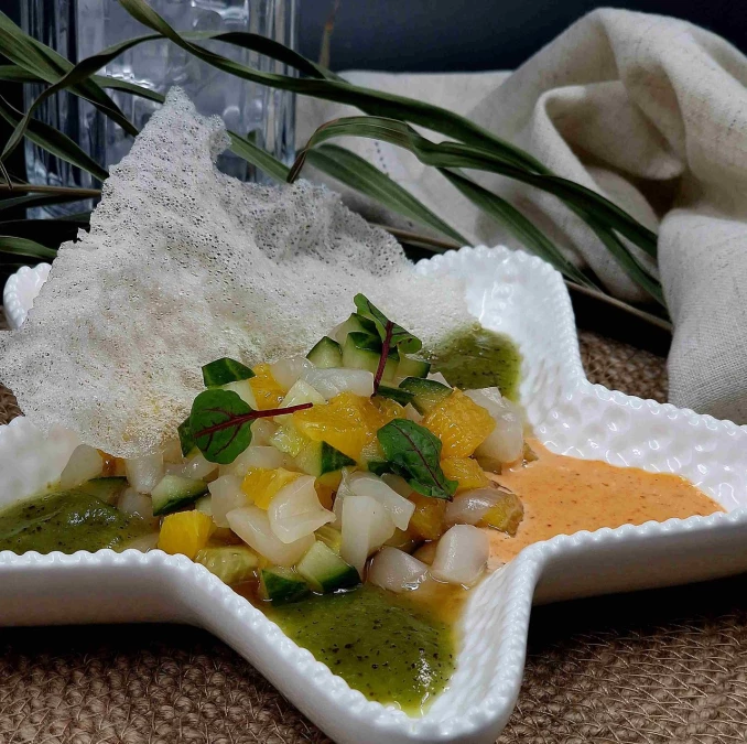 Севиче из морского гребешка