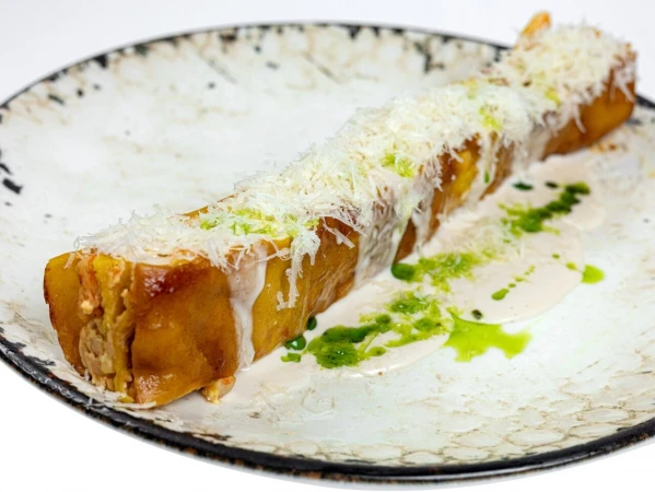 Лазанья с креветкой и кокосовым молоком	