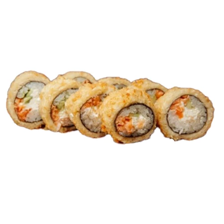 Горячий ролл с лососем