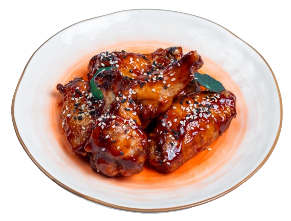 Куриные крылья в соусе барбекю