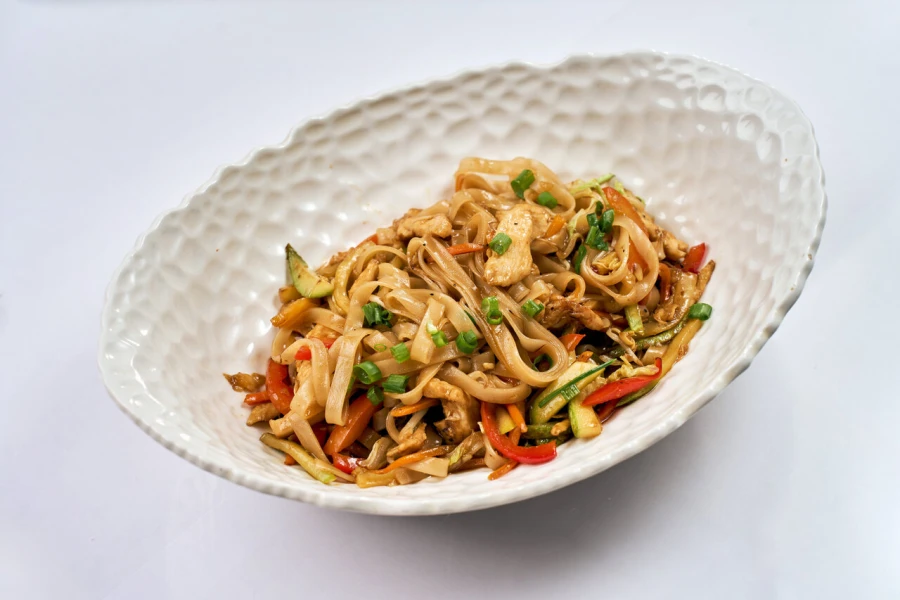 Лапша с овощами