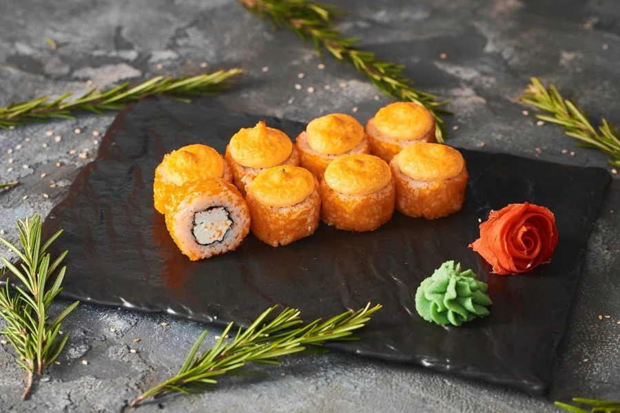 Запеченный ролл Сливочный краб