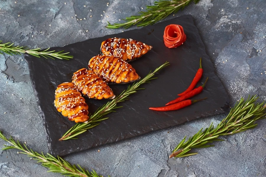 Запеченные Мидии