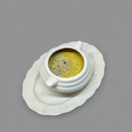 Сливочный суп с лесными грибами 