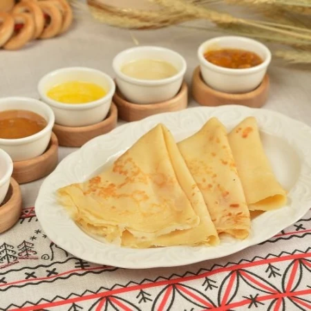 Блины с медовым маслом 