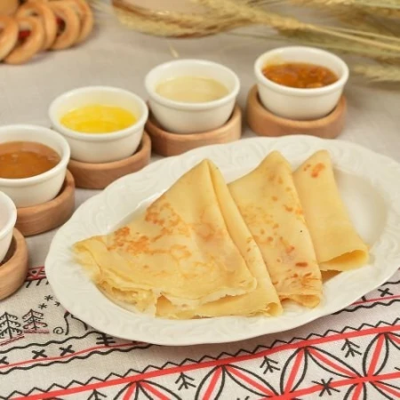 Блины с красной икрой 