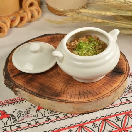 Гречневая с белыми грибами и пармезаном 