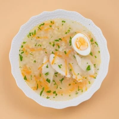 Куриный суп с пастой птитим