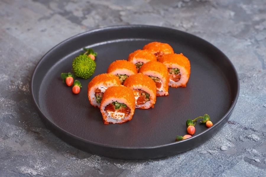 Ролл Филадельфия в икре