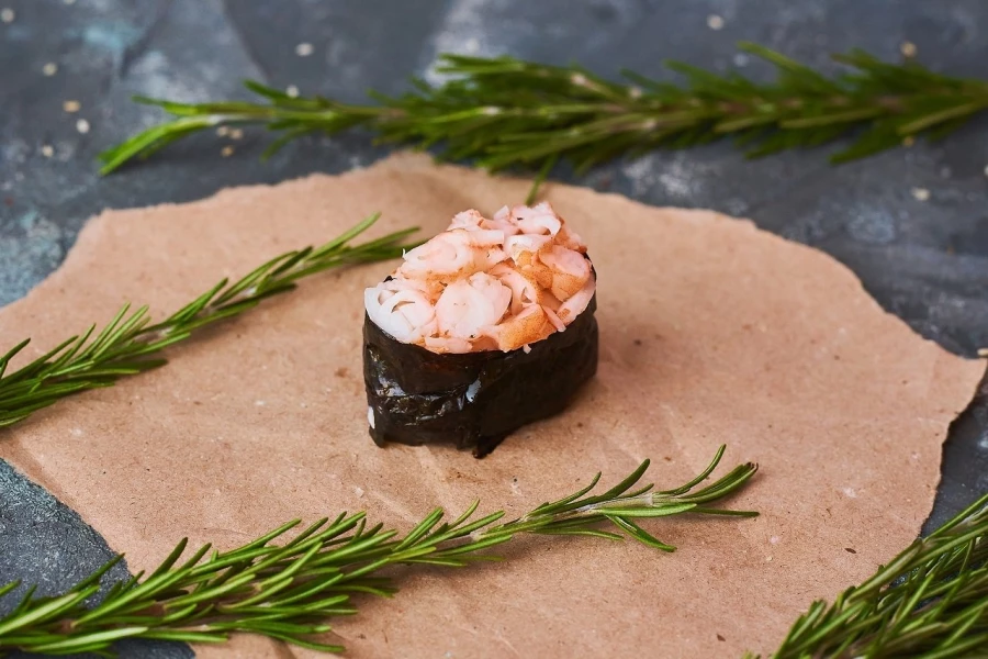 Гункан спайси с креветкой