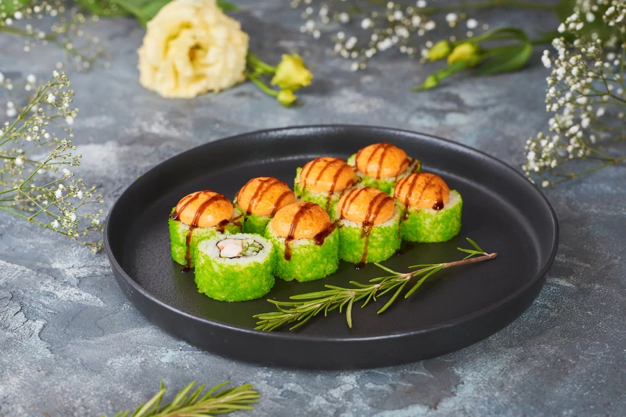 Запеченный ролл Спайс креветка В ПОДАРОК !