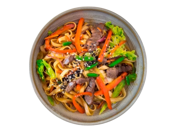 WOK с говядиной в перечно-устричном соусе