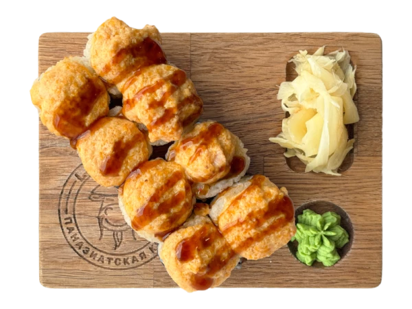 Запеченный с курицей