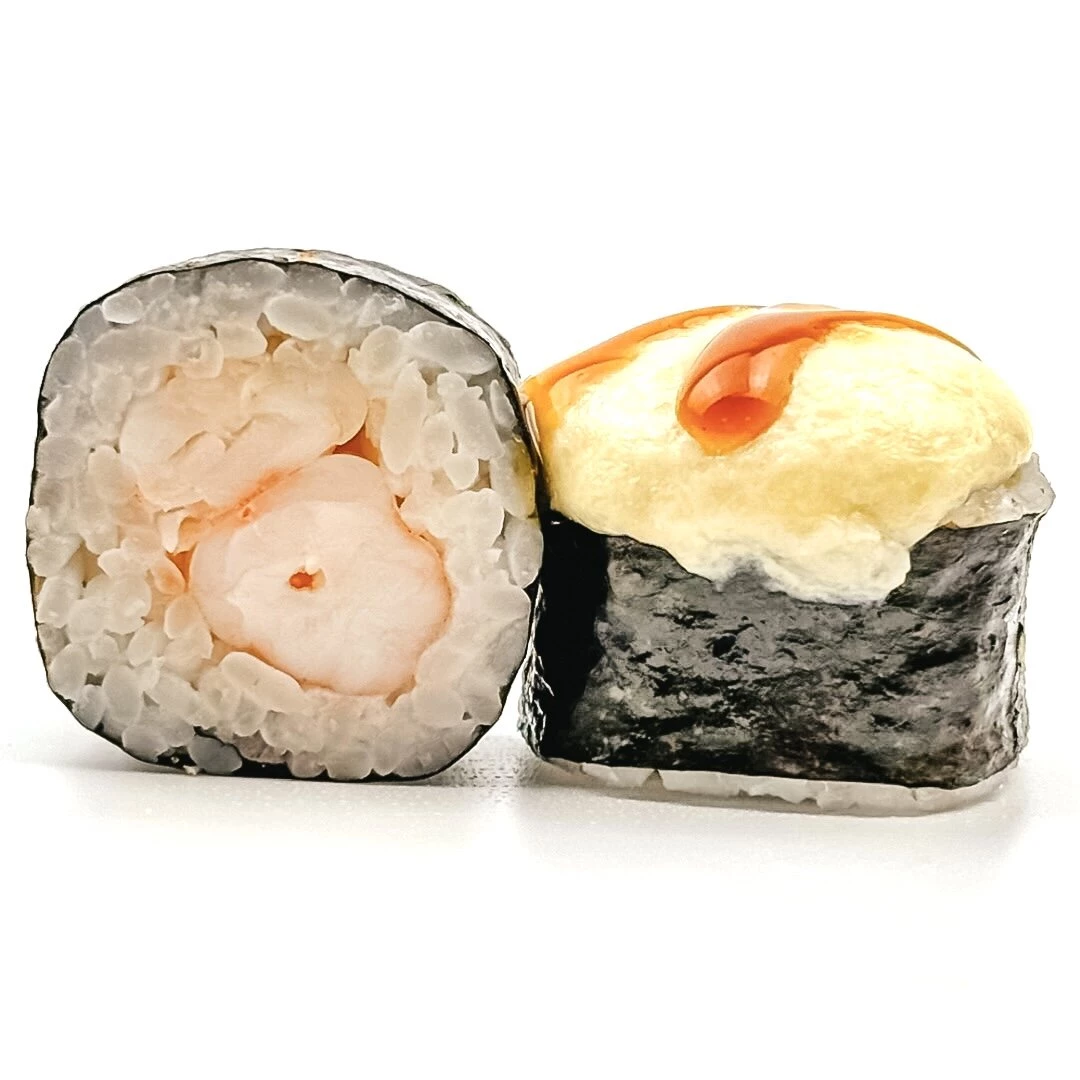 Ролл с креветкой запеченный 