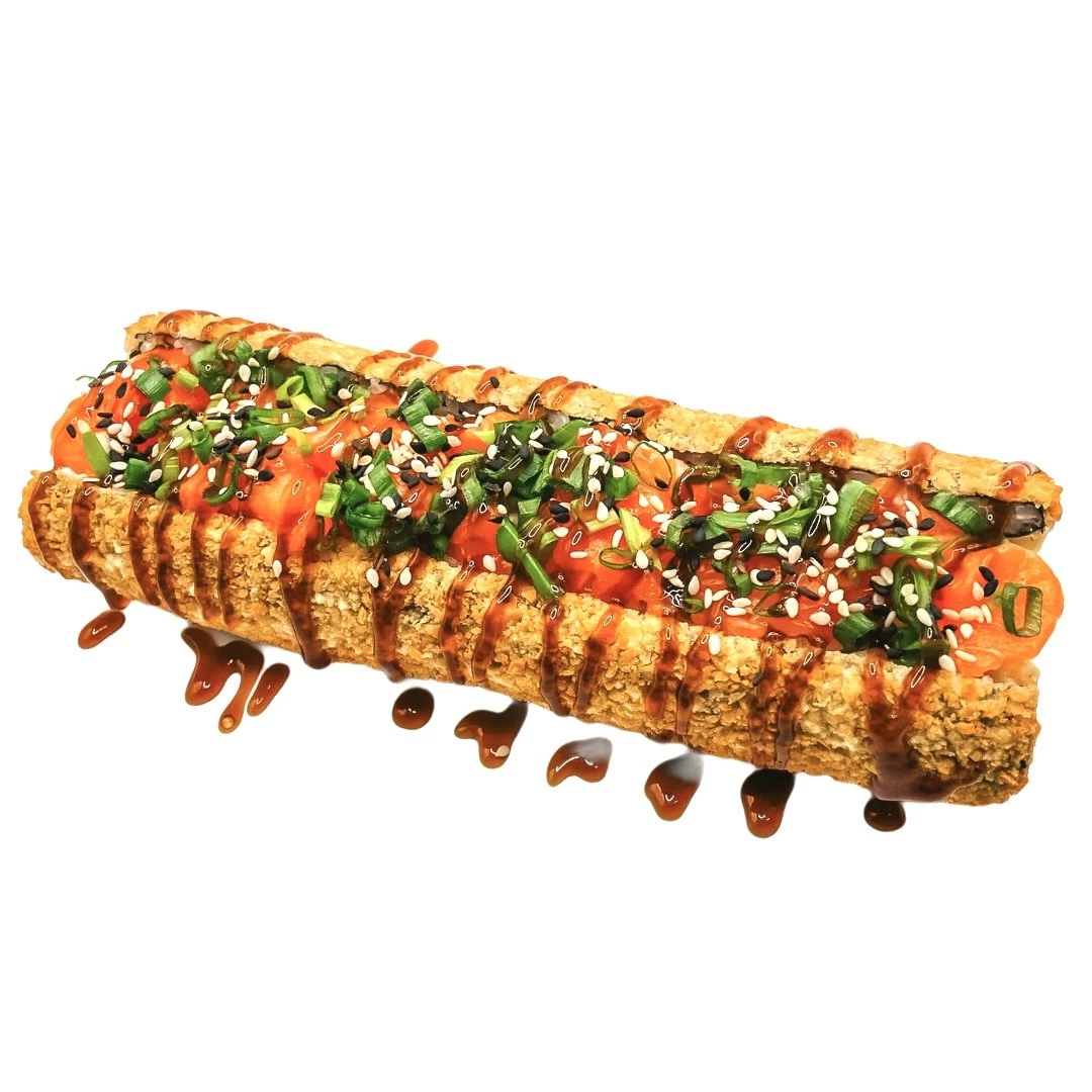 Хот-дог с лососем 