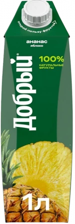 Добрый 1л. Ананас/Яблоко кор.