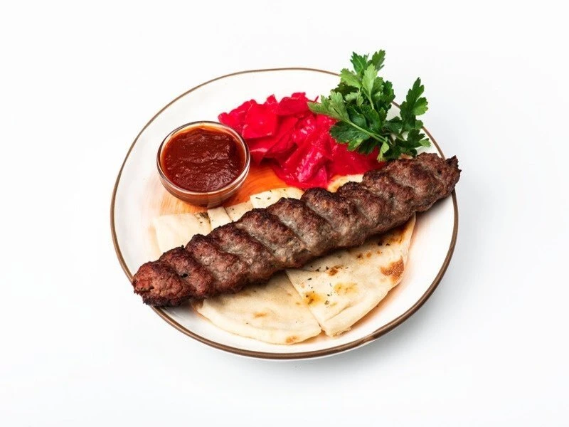 Люля-кебаб из говядины с грибами