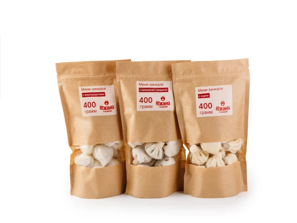 Мини-Хинкали с морепродуктами 400 гр 
