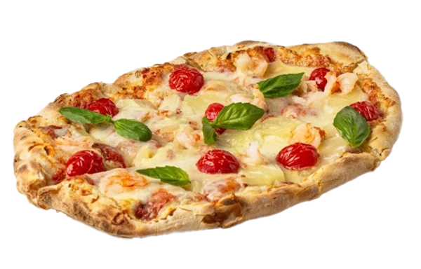 С ананасом и креветками