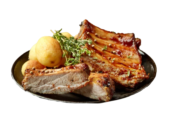 Запеченные свиные ребра