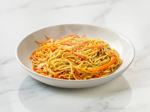Яичная Лапша с овощами