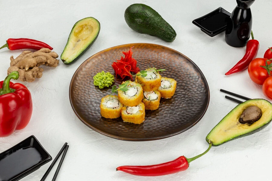 Горячий с крабом