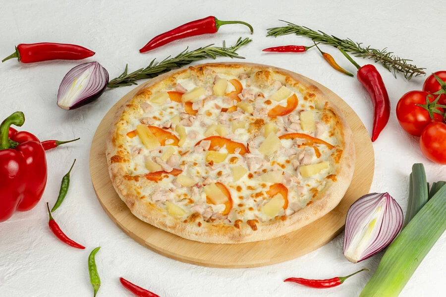 Пицца Курица- ананасы