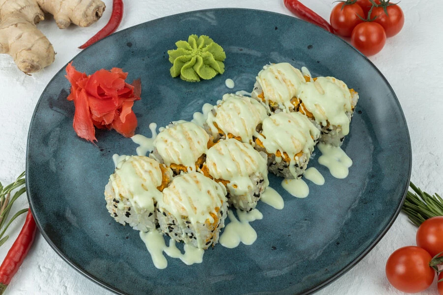 Запеченный с японским омлетом