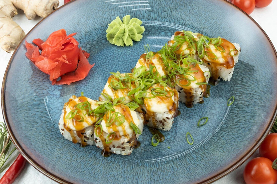 Запеченный с кальмаром