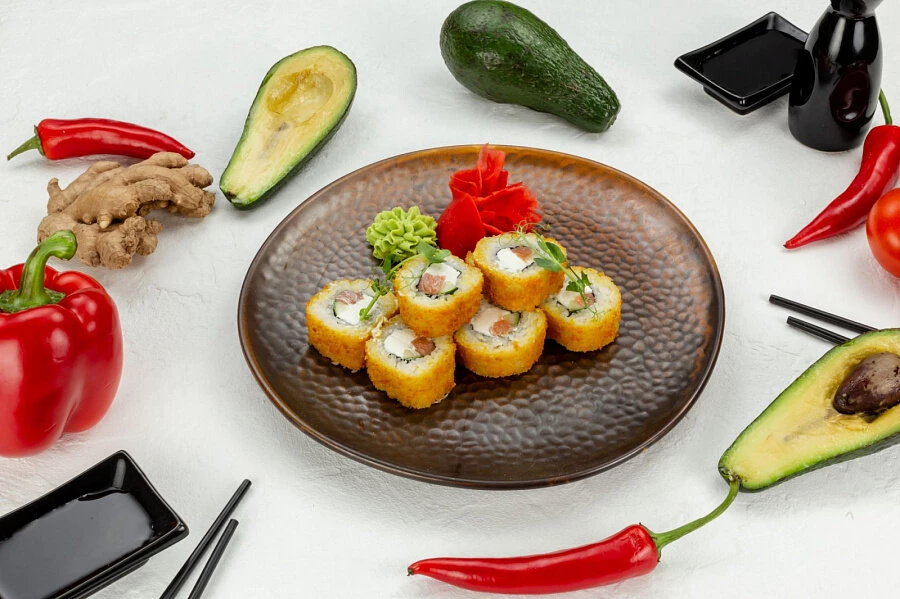 Горячий с лососем