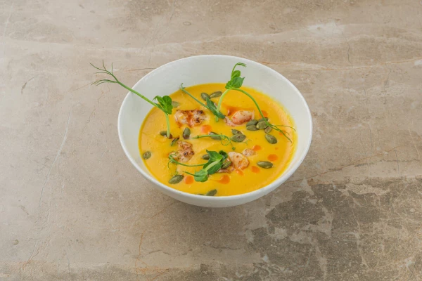 Тыквенный том-ям с креветками