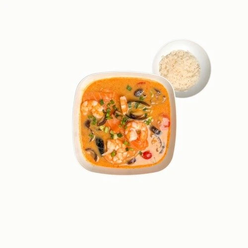 Том Ям с морепродуктами (500 мл) + рис 