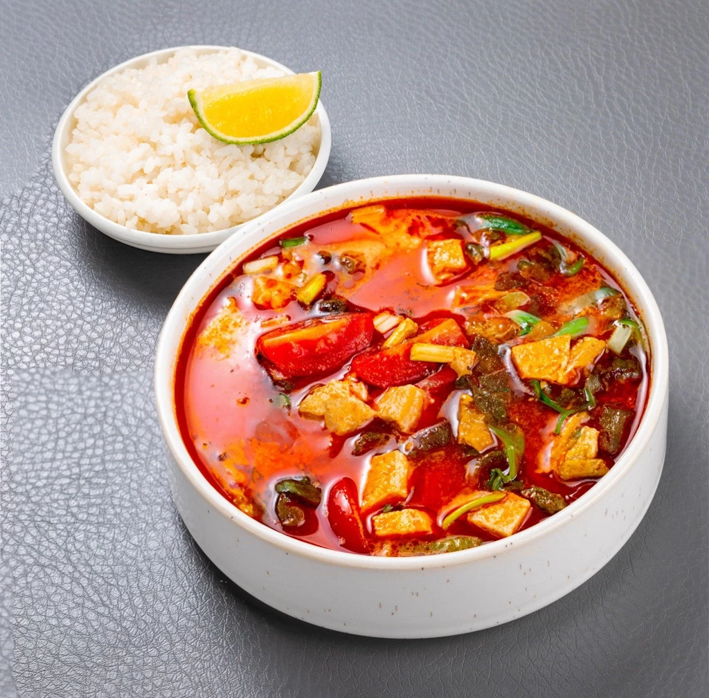 Том Ям с курицей (800 мл) + рис 