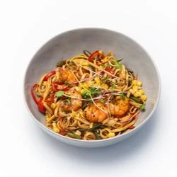 Удон с креветками